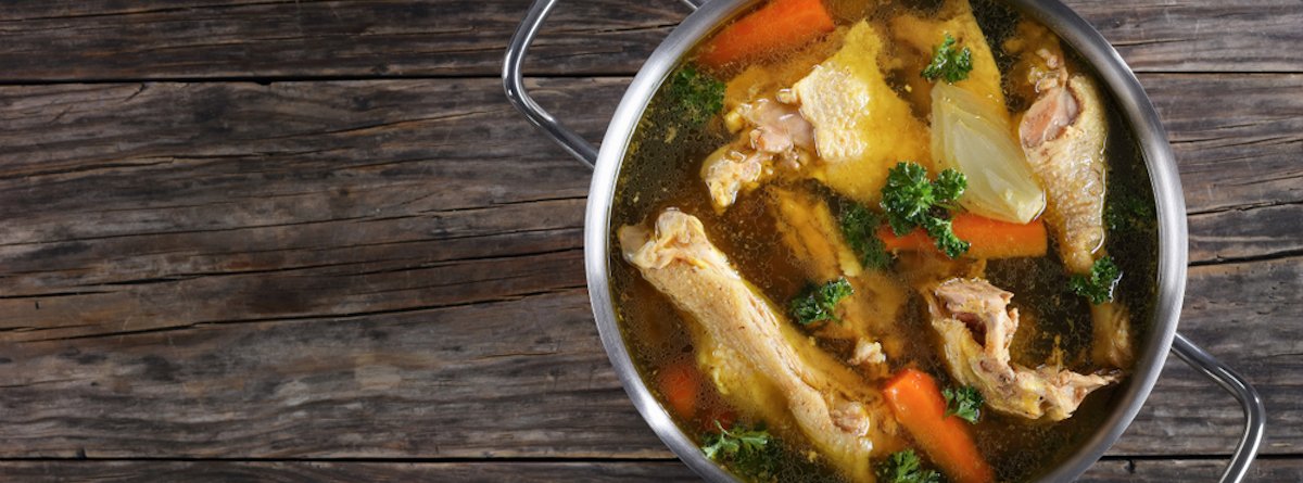 Cook chicken broth yourself
