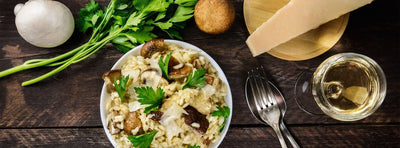 Bone broth recipe | mushroom risotto