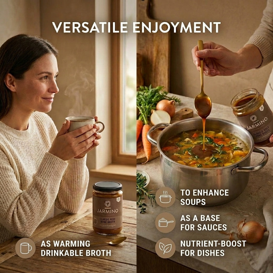 Beef bone broth concentrate - REDUCED SALT (22 servings)