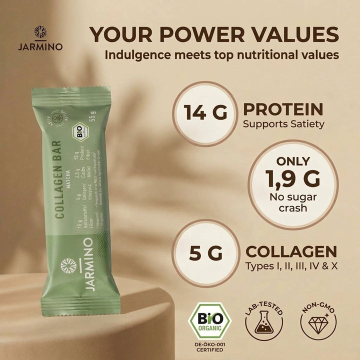 Collagen bar, matcha