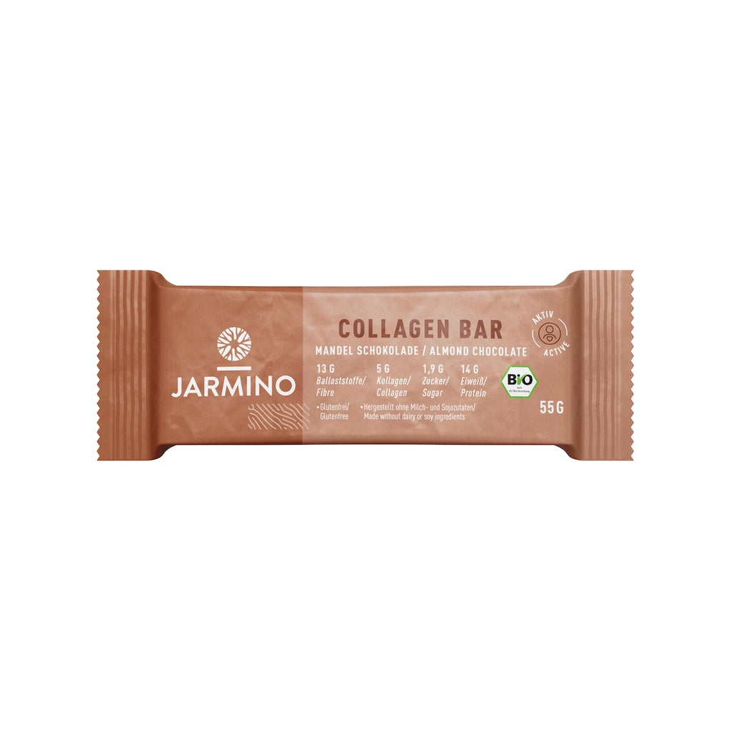 Organic Collagen Bar with Almonds and Cocoa 55g of Mundorganic
